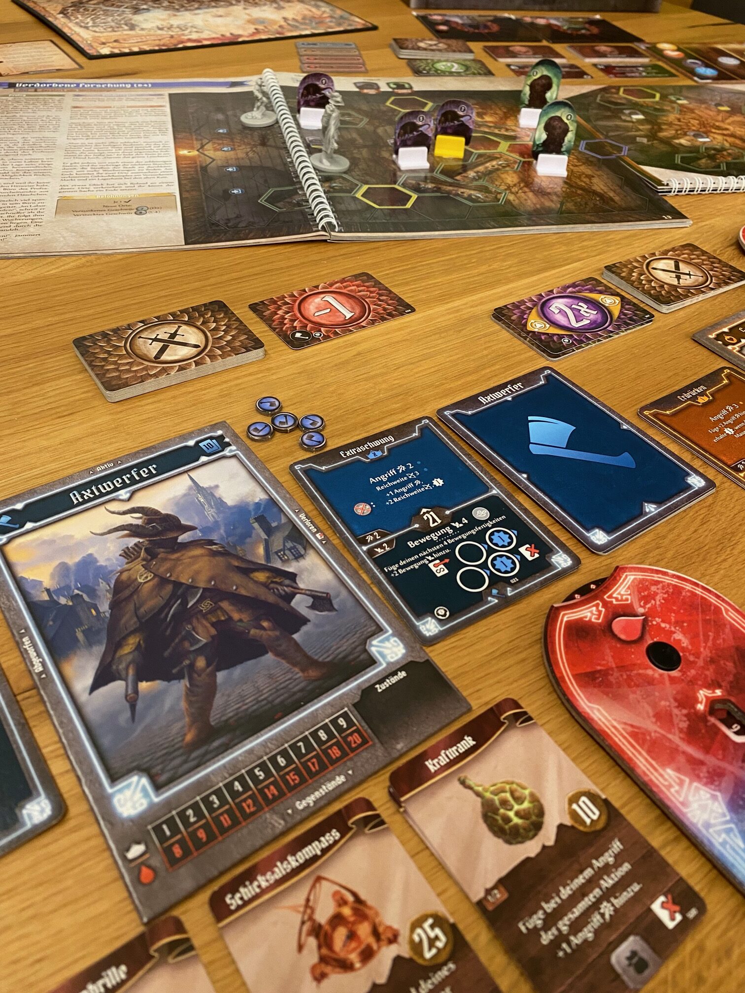 Spielaufbau Gloomhaven Die Pranken des Löwen