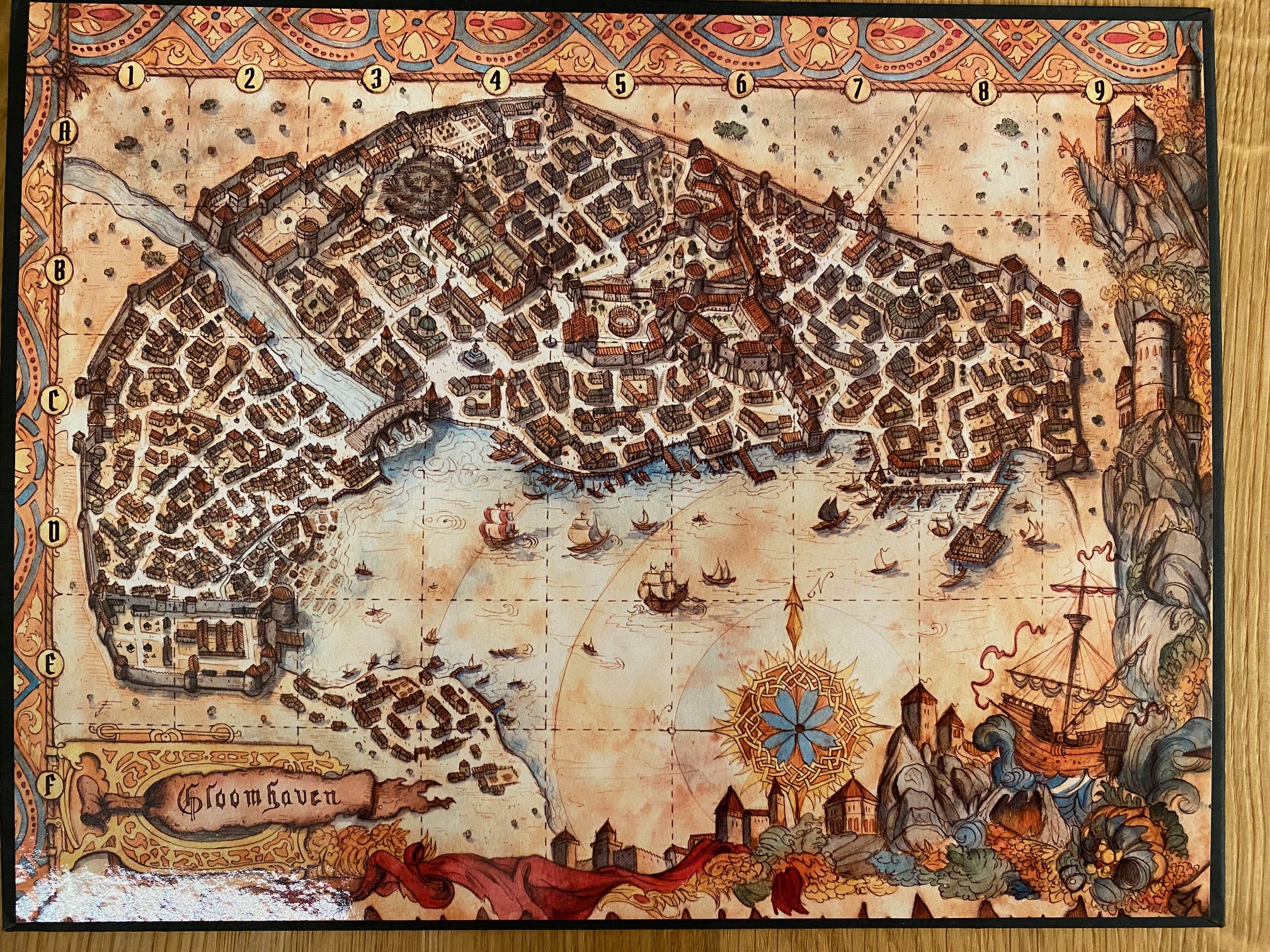 Stadtkarte für Aufkleber